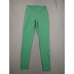 Uniqlo AIRism Leggings Womens Small Green High Rise Stretch Active Pants